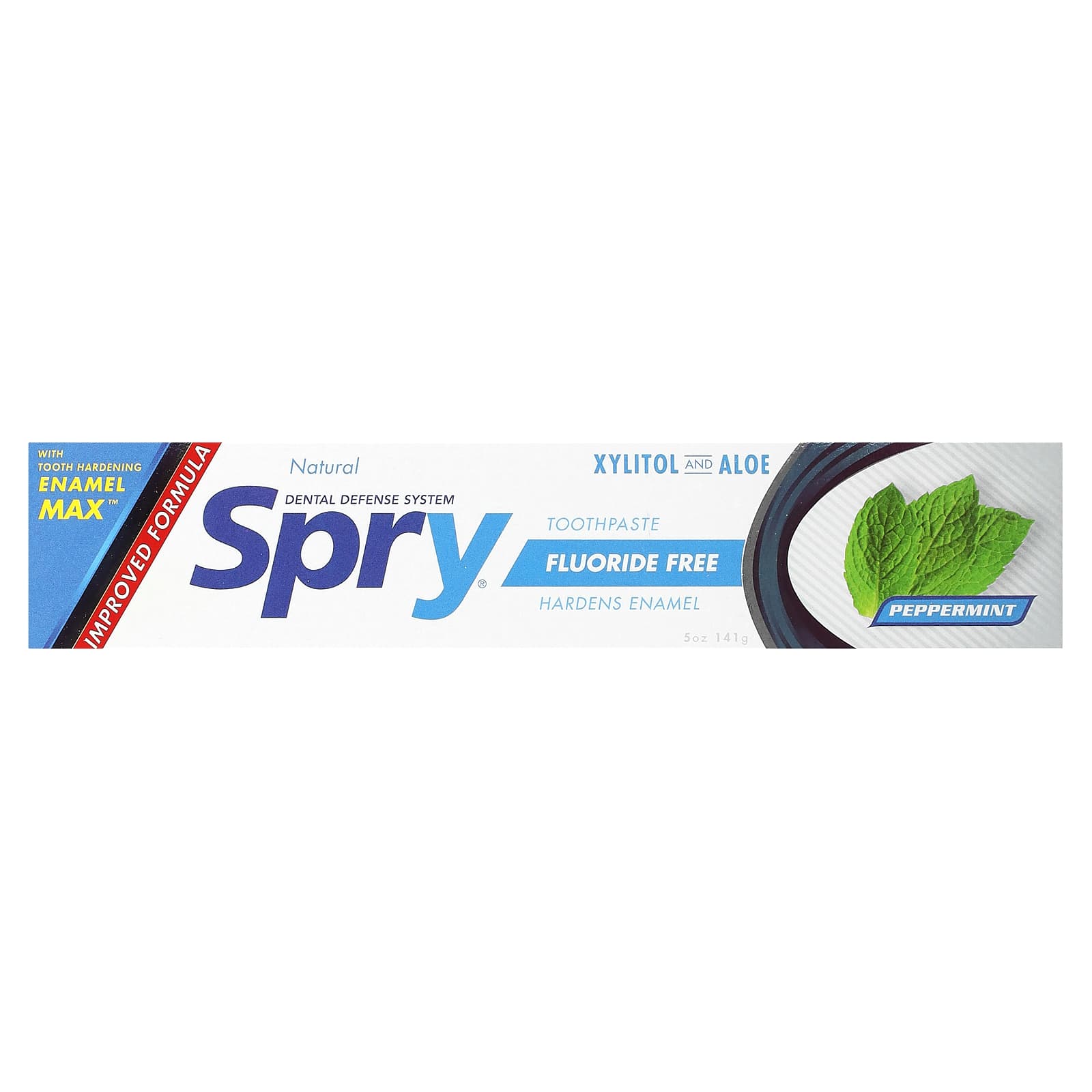 Xlear, Spry Toothpaste, защита от зубного камня, без фтора, перечная мята, 141 г (5 унций)