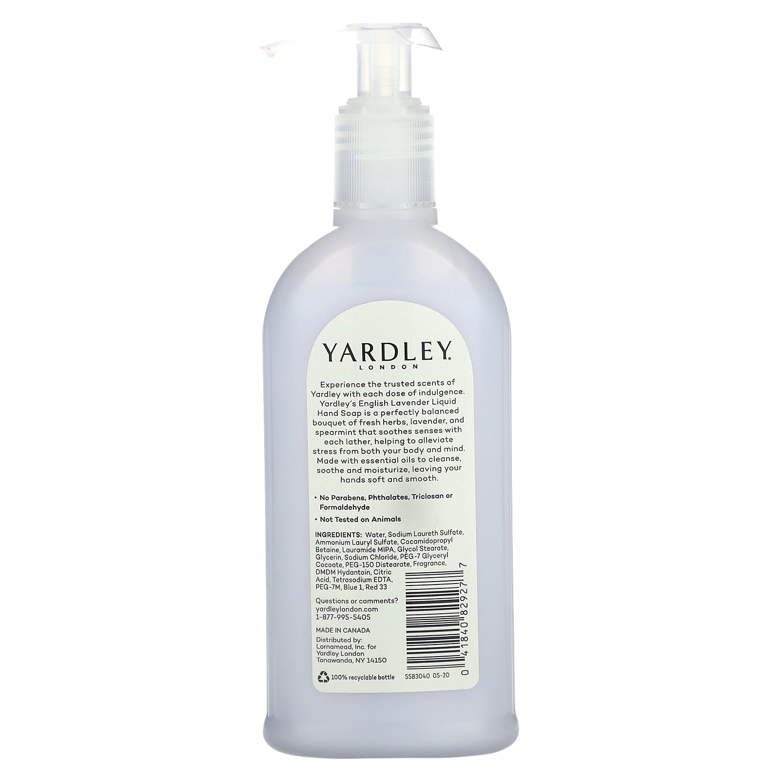 Yardley London, Роскошное мыло для рук, английская лаванда, 248 мл (8,4 жидк. Унции)