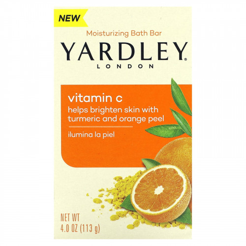 Yardley London, Увлажняющее мыло для ванн, витамин C, 113 г (4 унции)