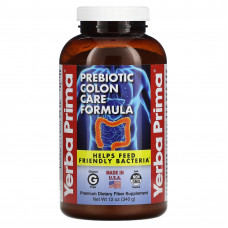 Yerba Prima, Формула для ухода за кишечником с пребиотиками, 340 г (12 унций)