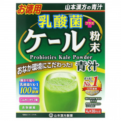 Yamamoto Kanpoh, Порошок из капусты + пробиотики, 30 пакетиков по 4 г
