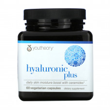 Youtheory, Hyaluronic Plus, 60 вегетарианских капсул