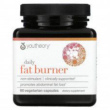 Youtheory, Daily Fat Burner, 60 вегетарианских капсул