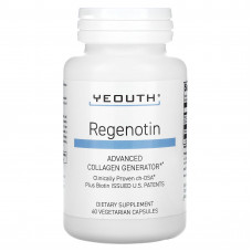 Yeouth, регенотин, улучшенный источник коллагена, 60 вегетарианских капсул