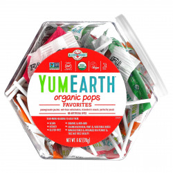 YumEarth, органические леденцы на палочке, 170 г (6 унций)