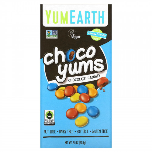 YumEarth, Choco Yums, Chocolate Candies, 2.5 oz (70.9 g)