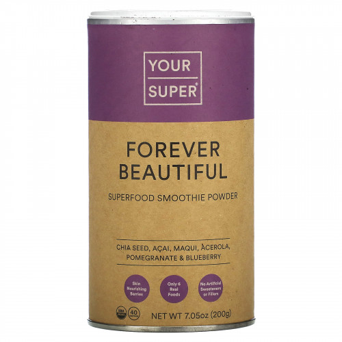 Your Super, Forever Beautiful, Superfood Smoothie Powder, 7.05 oz (200 g)