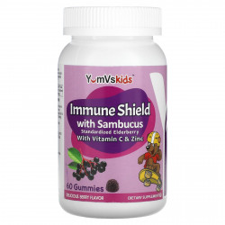 YumV's, иммунная защита с бузиной, ягодный вкус, 60 жевательных таблеток