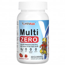 YumV's, Для детей, Multi Zero, клубника, 60 жевательных таблеток