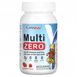 YumV's, Для детей, Multi Zero, клубника, 60 жевательных таблеток
