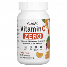 YumV's, Ноль витамина C, апельсин, 125 мг, 60 жевательных таблеток