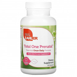 Zahler, Total One Prenatal, пренатальный комплекс, для приема один раз в день, 120 капсул