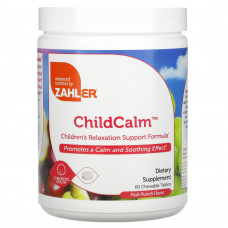 Zahler, ChildCalm, формула для поддержки расслабления детей, фруктовый пунш, 60 жевательных таблеток