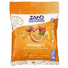 Zand, Витамин C, Herbalozenge, апельсин, 15 леденцов