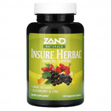 Zand, Naturals, Insure Herbal, поддержка иммунитета, 120 вегетарианских капсул