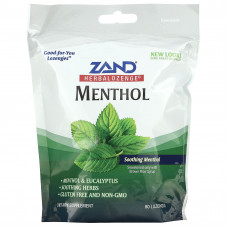 Zand, Органические смягчающие таблетки на основе трав, ментол, 80 леденцов
