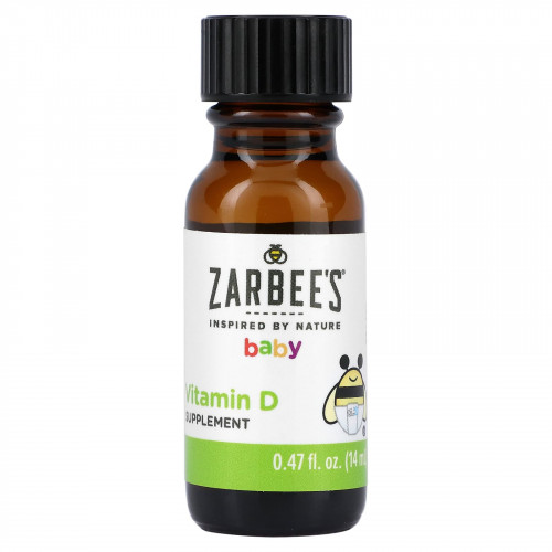 Zarbee's, Витамин D для малышей, 14 мл (0,47 жидк. унции)