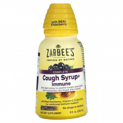 Zarbee's, Комплексная добавка, сироп от кашля и средство для укрепления иммунитета, натуральный ягодный вкус, 236 мл