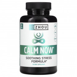 Zhou Nutrition, Calm Now, формула для снятия стресса, 60 растительных капсул