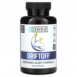 Zhou Nutrition, Driftoff, формула для успокаивающего сна, 60 капсул