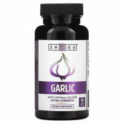 Zhou Nutrition, Garlic Extra Strength, 90 таблеток, покрытых оболочкой