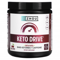 Zhou Nutrition, Keto Drive, Revved, черная вишня, 263 г (9,2 унции)