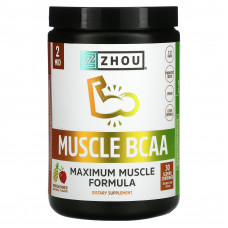 Zhou Nutrition, Muscle BCAA, Maximum Muscle Formula, Tropical Punch, 330 г (11,6 унции)