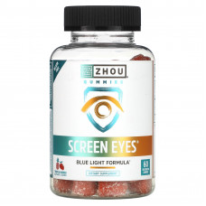 Zhou Nutrition, Screen Eyes, тропическое манго, 60 вегетарианских жевательных таблеток