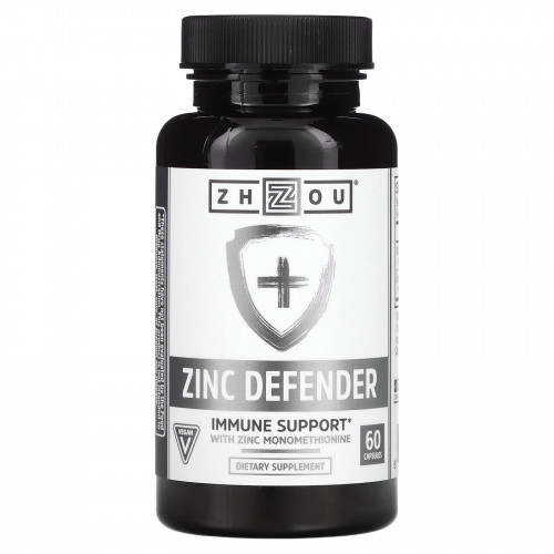 Zhou Nutrition, Zinc Defender, 60 капсул