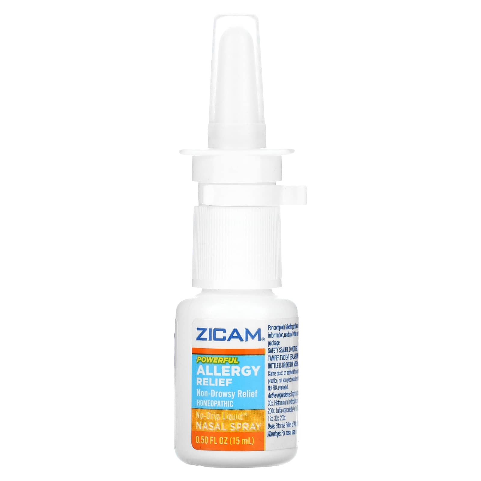 Zicam, Powerful Allergy Relief, жидкий спрей для носа без капель, 15 мл (0,50 жидк. Унции)