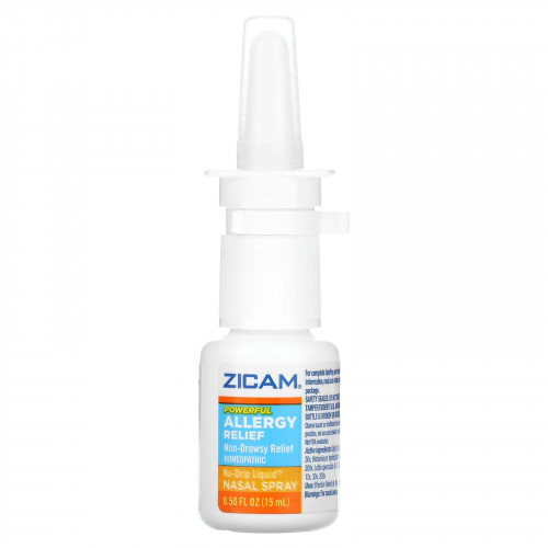 Zicam, Powerful Allergy Relief, жидкий спрей для носа без капель, 15 мл (0,50 жидк. Унции)