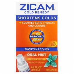 Zicam, Cold Remedy, спрей для полости рта, арктическая мята, 30 мл (1 жидк. Унция)
