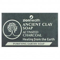 Zion Health, Ancient Clay Soap, активированный уголь, 170 г (6 унций)