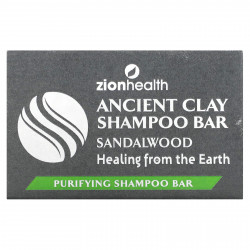 Zion Health, Ancient Clay, шампунь и мыло, сандаловое дерево, 70 г (6 унций)