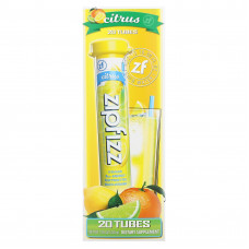 Zipfizz, Смесь для энергетических напитков, цитрус, 20 тюбиков, 11 г (0,39 унции)