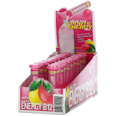 Zipfizz, Энергетическая смесь для здорового спорта с витамином B12, розовый лимонад, 20 тюбиков по 11 г (0,39 унции)