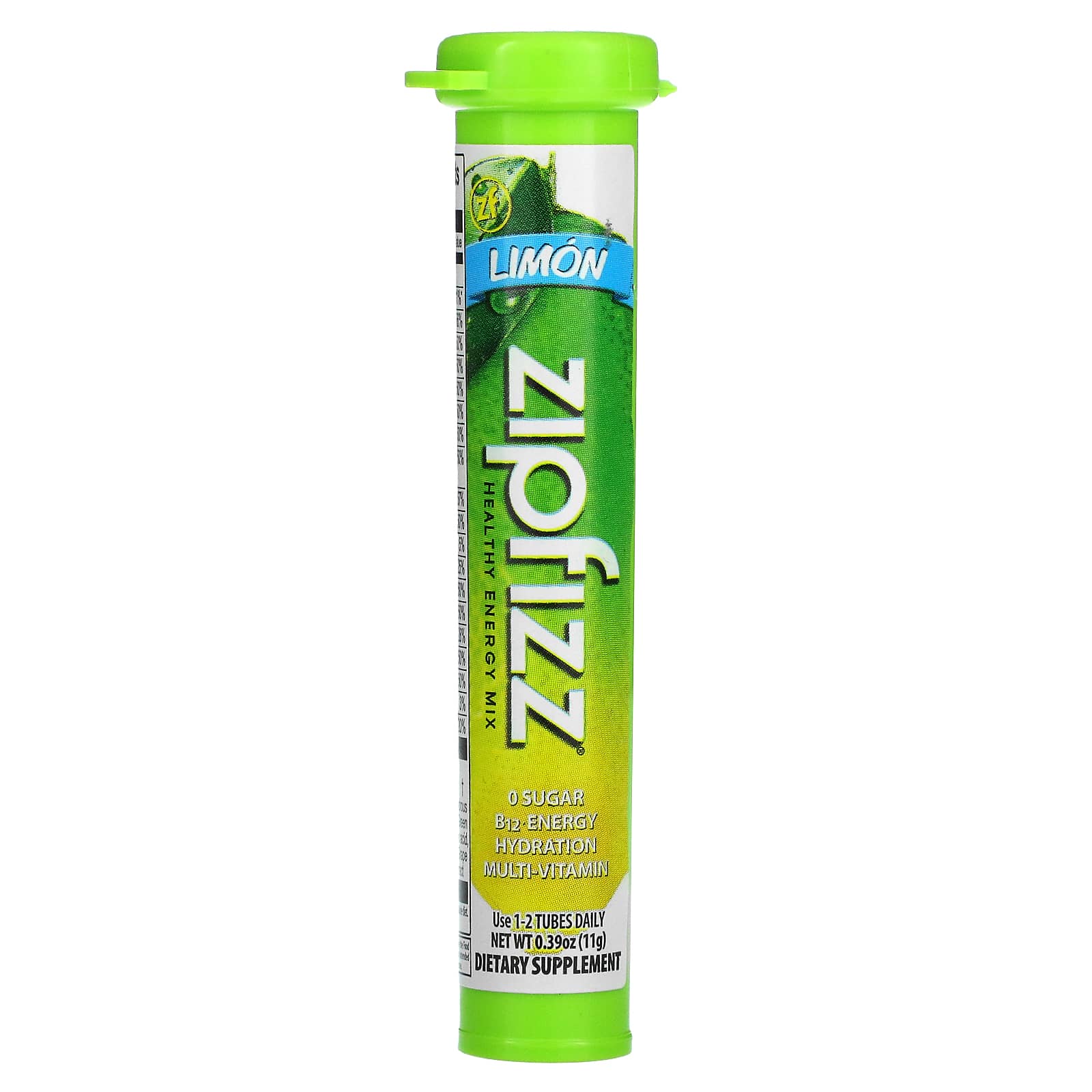 Zipfizz, Healthy Energy, энергетическая добавка с витамином B12, со вкусом пина колады, 20 тюбиков по 11 г (0,39 унции)