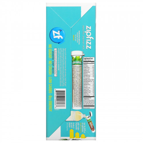 Zipfizz, Healthy Energy, энергетическая добавка с витамином B12, со вкусом пина колады, 20 тюбиков по 11 г (0,39 унции)