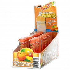 Zipfizz, Энергетическая смесь для здорового спорта с витамином B12, персик и манго, 20 тюбиков по 11 г (0,39 унции)