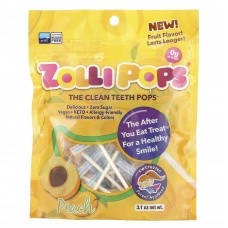 Zollipops, The Clean Teeth Pops, персиковый, 3,1 унции
