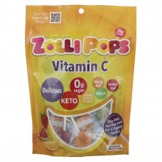 Zollipops, Витамин C, прибл. 33–35 леденцов, 226 г (8 унций)