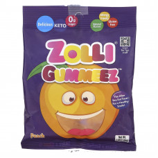 Zollipops, Zolli Gummeez, персик, 55 г (1,94 унции)