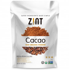 Zint, Необработанный порошок органического какао, 227 г (8 унций)