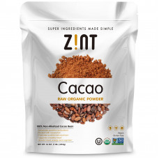 Zint, Сырой органический порошок какао, 454 г (16 унций)