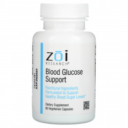 ZOI Research, Поддержка уровня глюкозы в крови, 60 растительных капсул