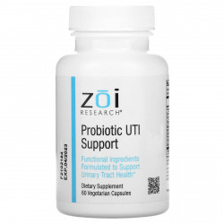 ZOI Research, Поддержка уровня пробиотиков при ИМП, 60 растительных капсул