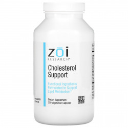 ZOI Research, средство для поддержания уровня холестерина, 250 вегетарианских капсул