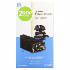 ZonePerfect, Питательные батончики, двойной темный шоколад, 12 батончиков, 1,58 унции (45 г) каждый